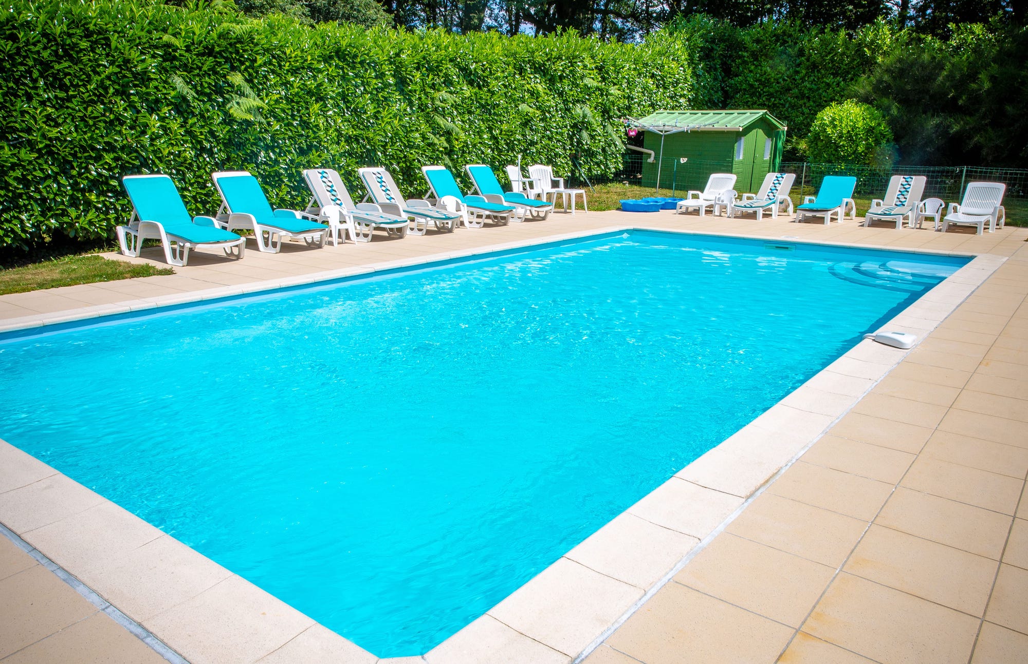 Our heated outdoor pool
