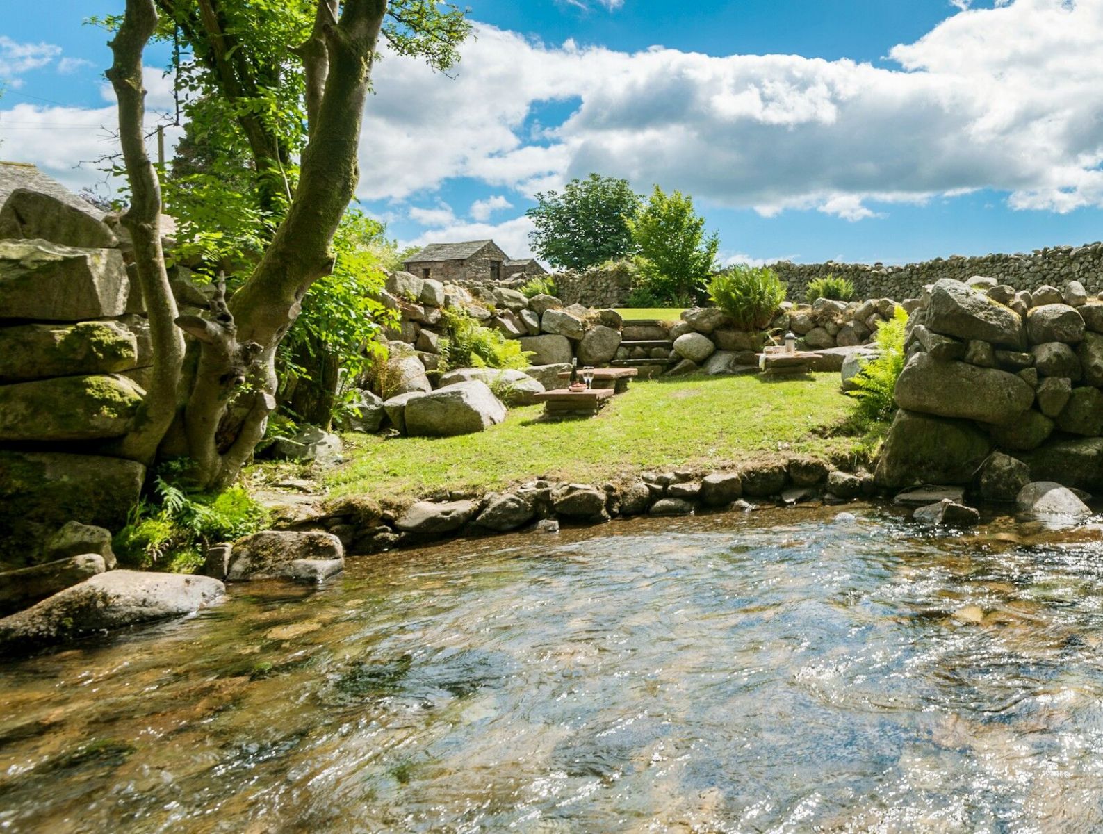 Our picnic spot on the Beck