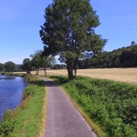 La Garenne and La Grange from the River Blavet