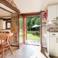 Scafell Cottage Brand New Kitchen & Entrance to our Riverside Gardens