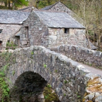 View of 17th Century Packhorse Bridge from Bedroom